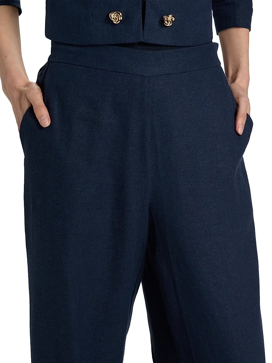 Generation Love Women's Kelela Linen Wide-Leg Pants | Thumbnail 6 Generation Love Women's Kelela Linen Wide-Leg Pants | Thumbnail 6