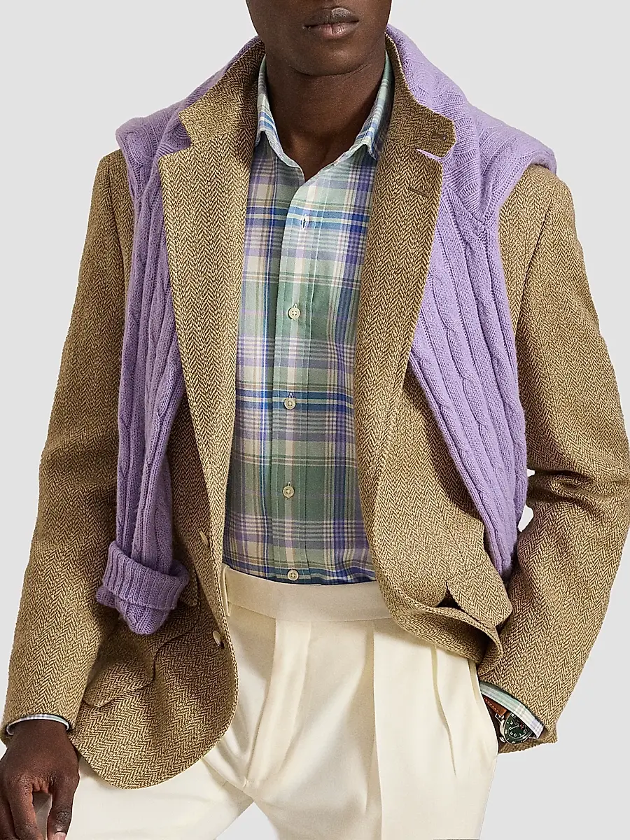 Polo Ralph Lauren Men's Herringbone Single-Breasted Sport Jacket | Thumbnail 7 Polo Ralph Lauren Men's Herringbone Single-Breasted Sport Jacket | Thumbnail 7