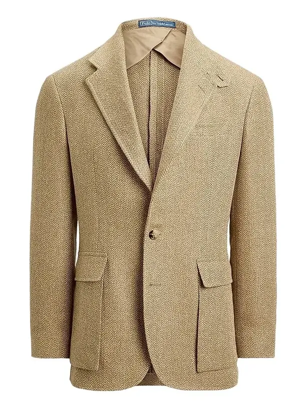 Men's Herringbone Single-Breasted Sport Jacket Men's Herringbone Single-Breasted Sport Jacket