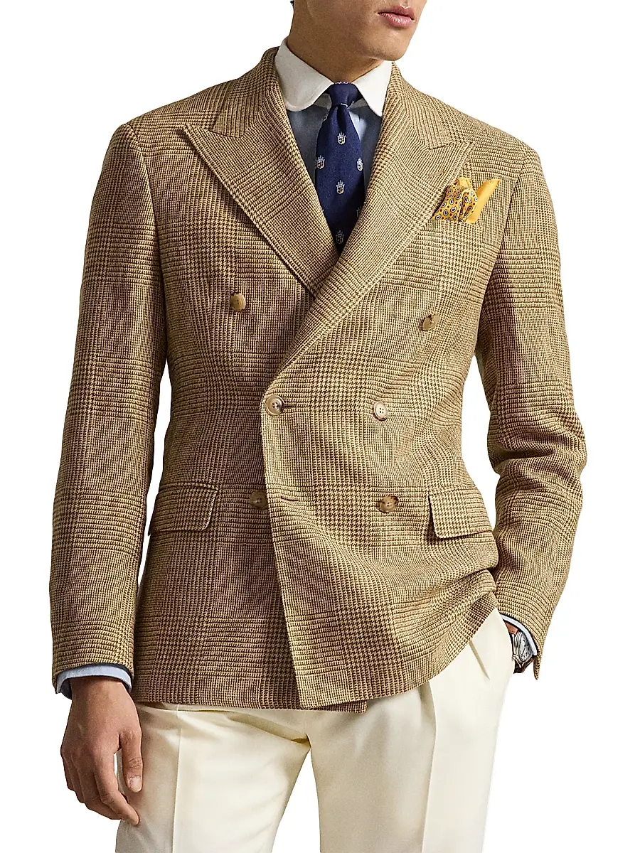 Polo Ralph Lauren Men's Glen Plaid Double-Breasted Sport Jacket | Thumbnail 3 Polo Ralph Lauren Men's Glen Plaid Double-Breasted Sport Jacket | Thumbnail 3