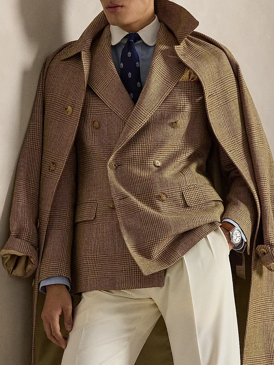 Polo Ralph Lauren Men's Glen Plaid Double-Breasted Sport Jacket | Thumbnail 7 Polo Ralph Lauren Men's Glen Plaid Double-Breasted Sport Jacket | Thumbnail 7