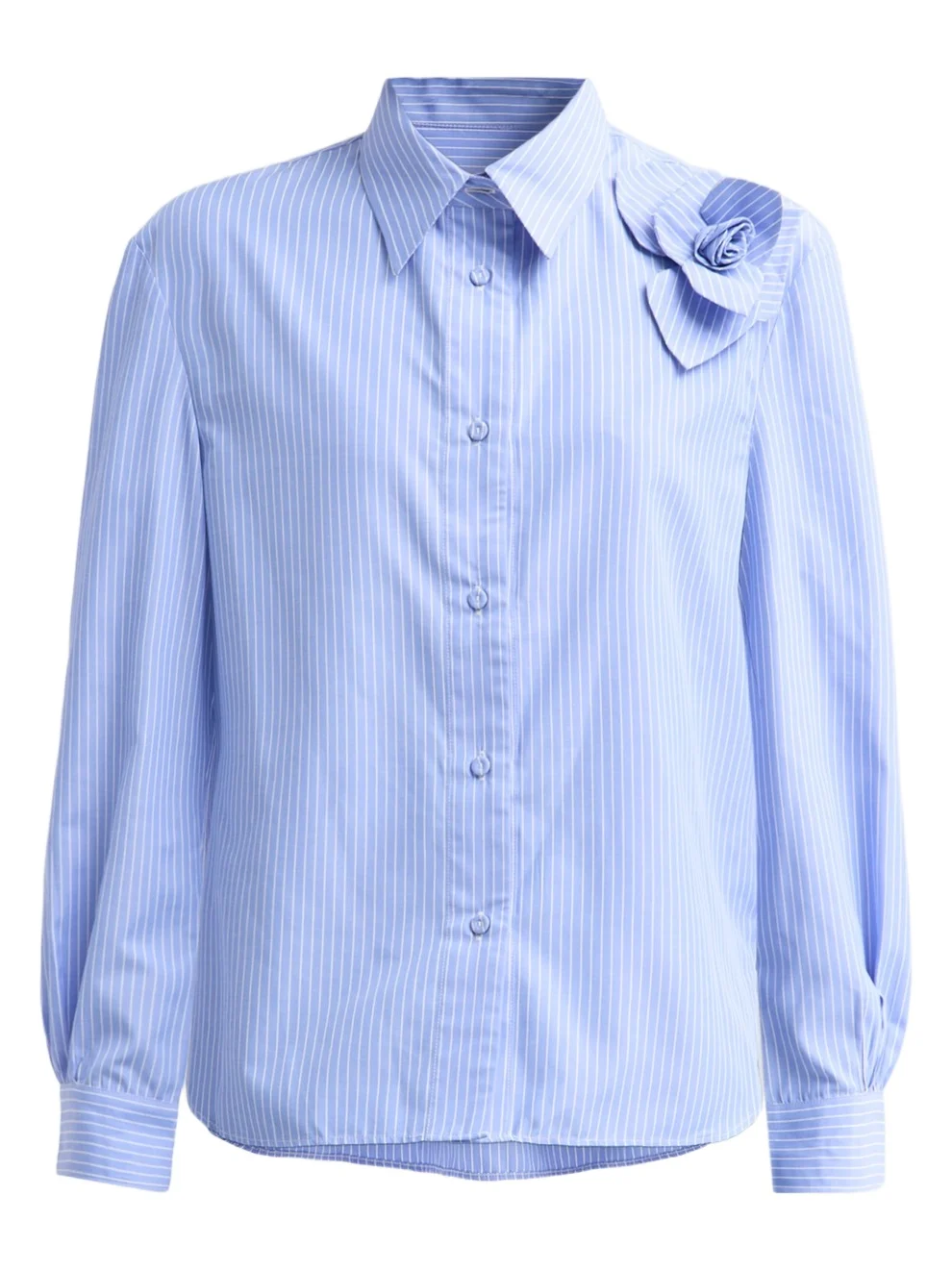 Aknvas Women's Flor Pinstriped Cotton Shirt