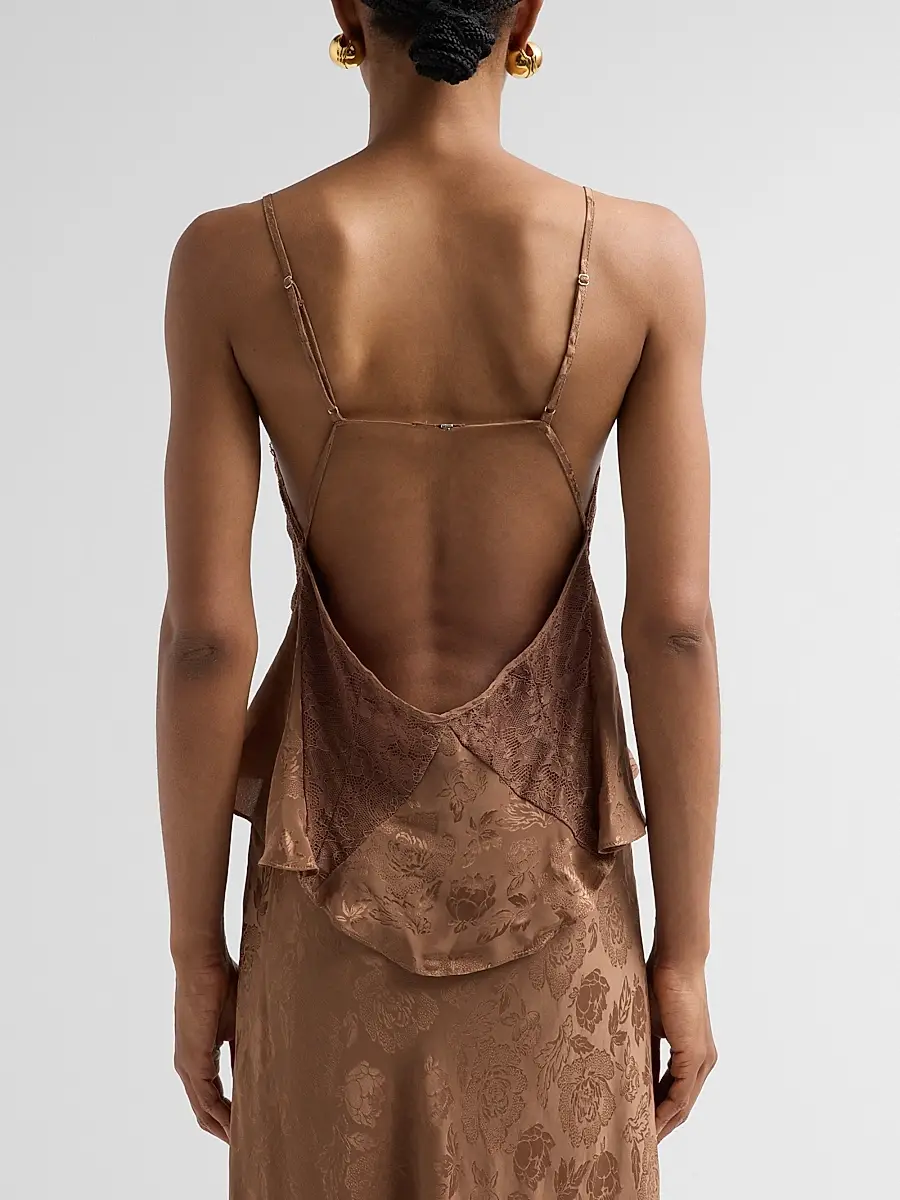 Ronny Kobo Women's Danielle Floral Lace Silk-Blend Tank | Thumbnail 3