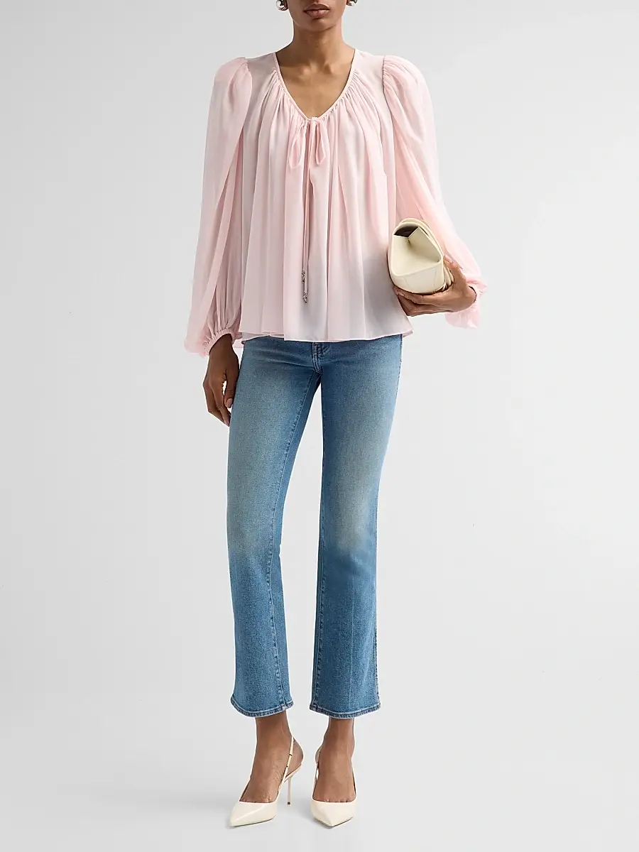 Ronny Kobo Women's Ivette Tie-Front Top | Thumbnail 2