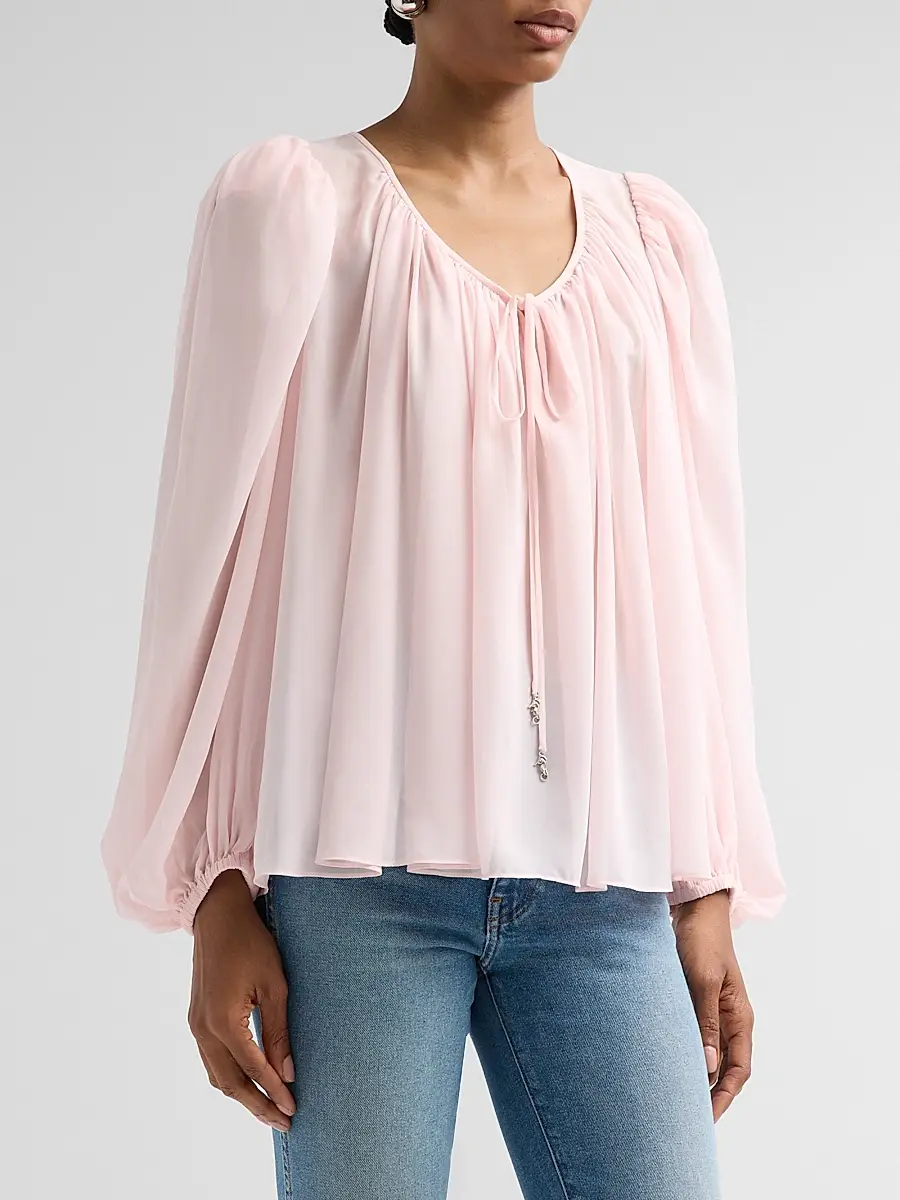 Ronny Kobo Women's Ivette Tie-Front Top | Thumbnail 4