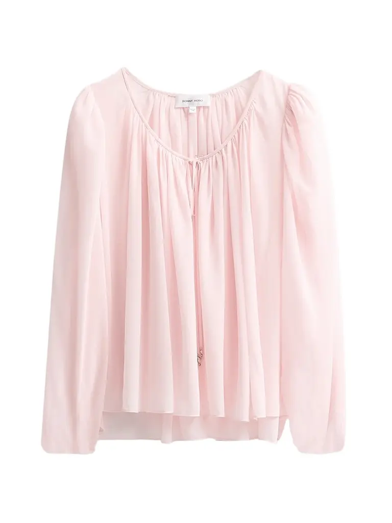 Ronny Kobo Women's Ivette Tie-Front Top | Image 1 Ronny Kobo Women's Ivette Tie-Front Top | Image 1