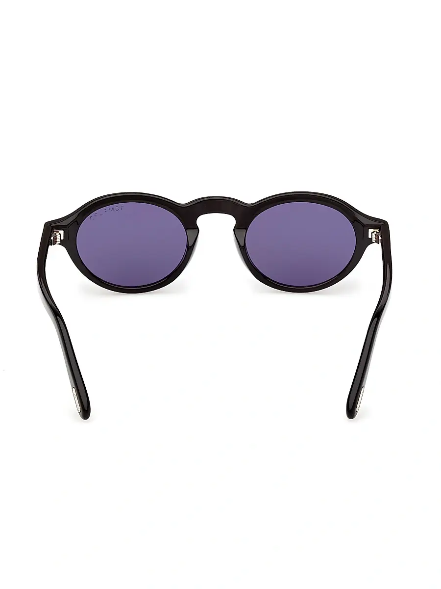Tom Ford Men's Aristotele 02 48MM Round Sunglasses | Thumbnail 5