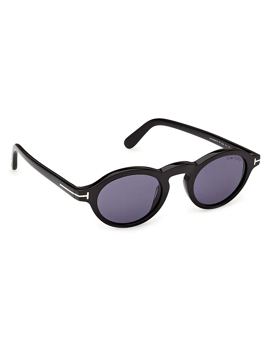 Tom Ford Men's Aristotele 02 48MM Round Sunglasses | Thumbnail 8
