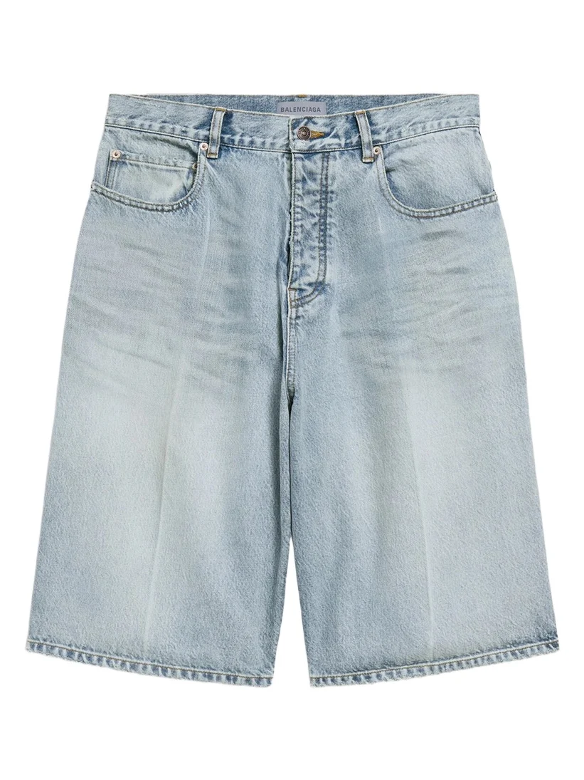 Men's Denim Stay Press Shorts