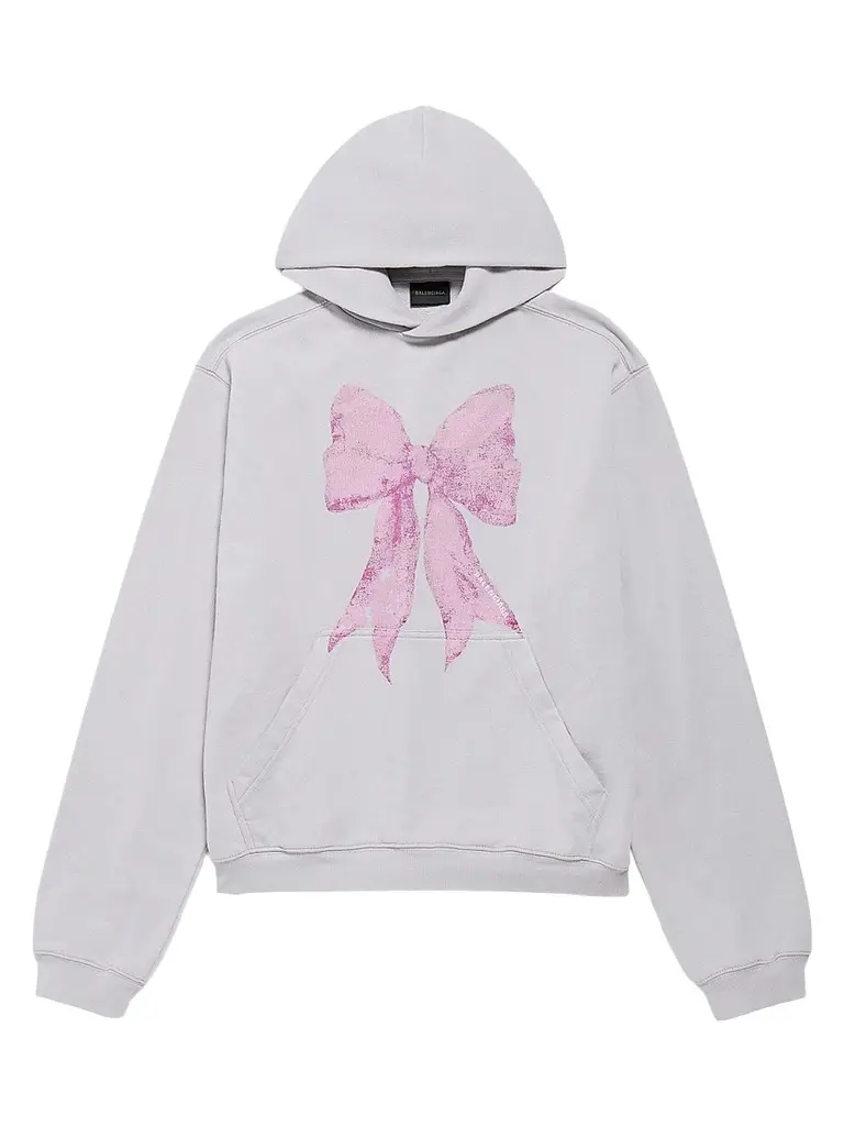 Balenciaga Women's Bow Medium Fit Hoodie | Image 1 Balenciaga Women's Bow Medium Fit Hoodie | Image 1
