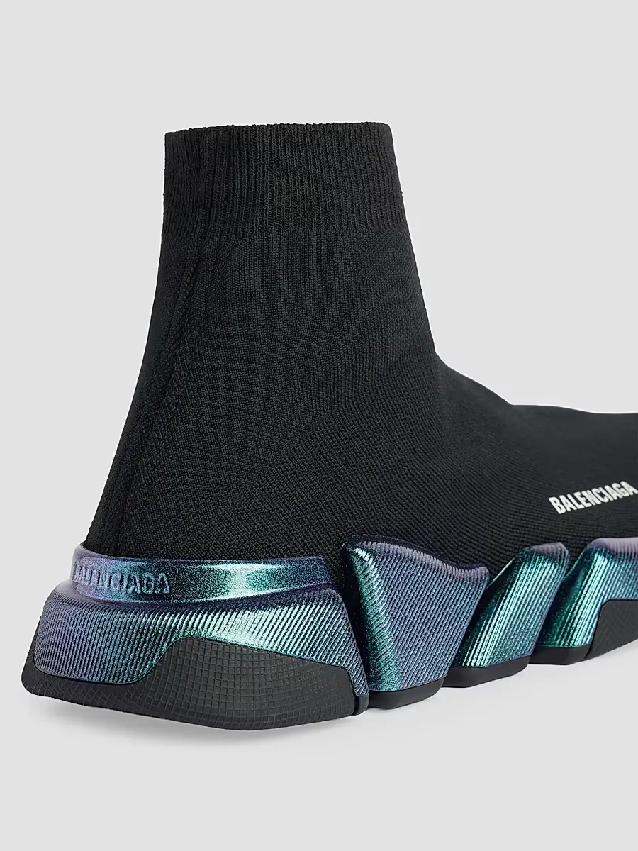 Balenciaga Men's Speed 2.0 Iridescent Sneakers | Thumbnail 5 Balenciaga Men's Speed 2.0 Iridescent Sneakers | Thumbnail 5