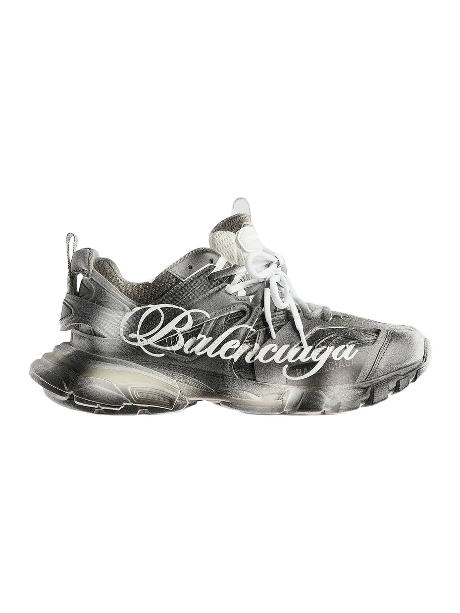 Balenciaga Women's Track Stencil Logo Sneakers