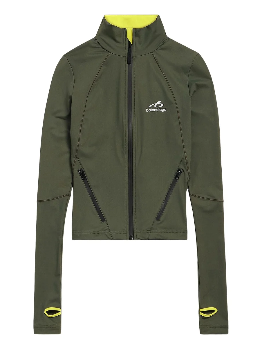 Balenciaga Women's Techwear Fitted Zip-Up Jacket