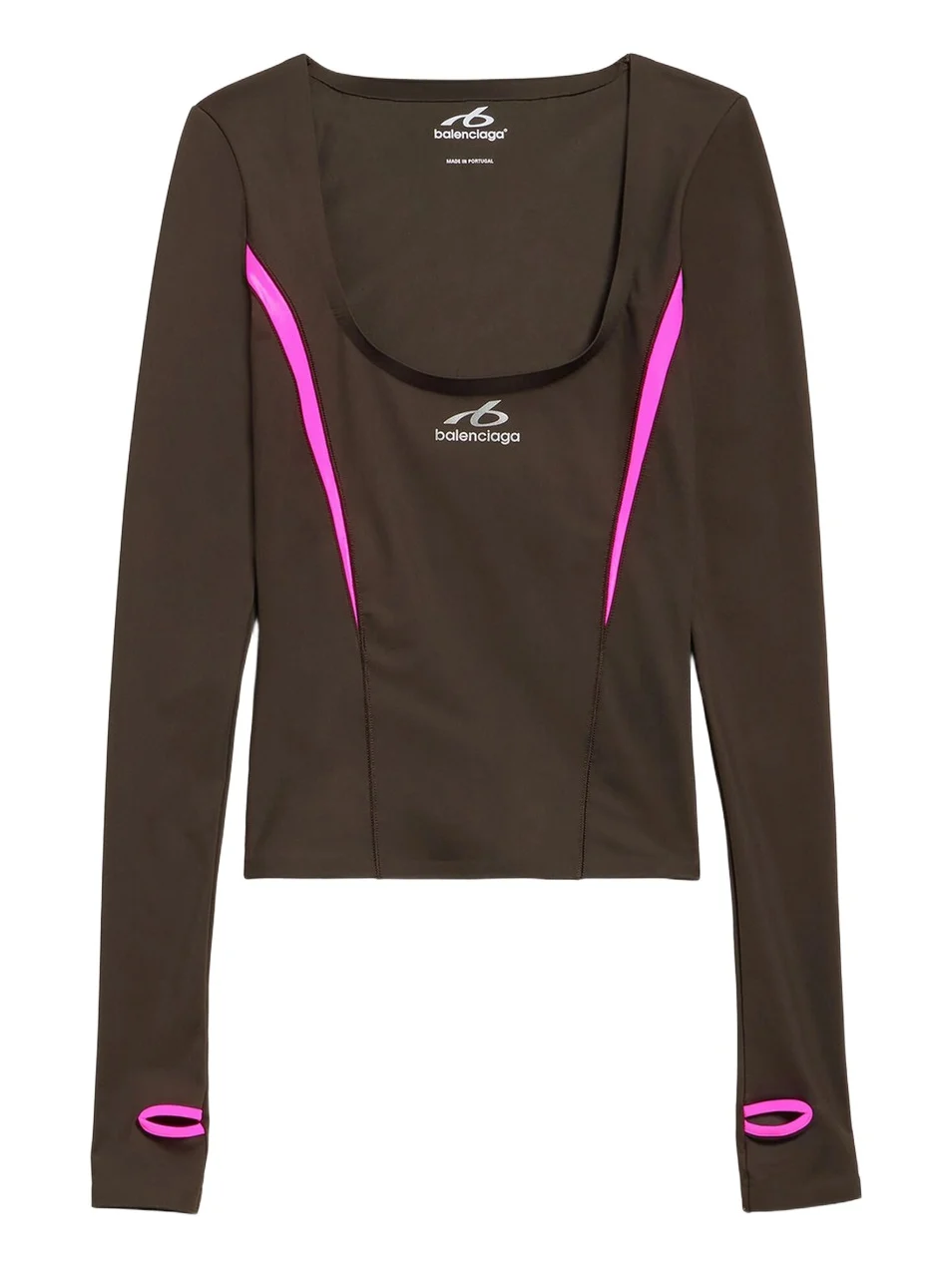 Balenciaga Women's Techwear Fitted Long Sleeve Top