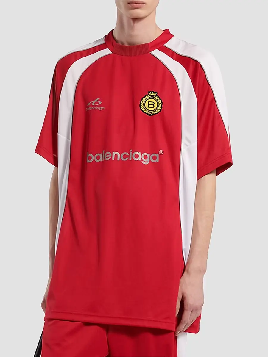 Balenciaga Men's Soccer Oversized T-Shirt | Thumbnail 2 Balenciaga Men's Soccer Oversized T-Shirt | Thumbnail 2