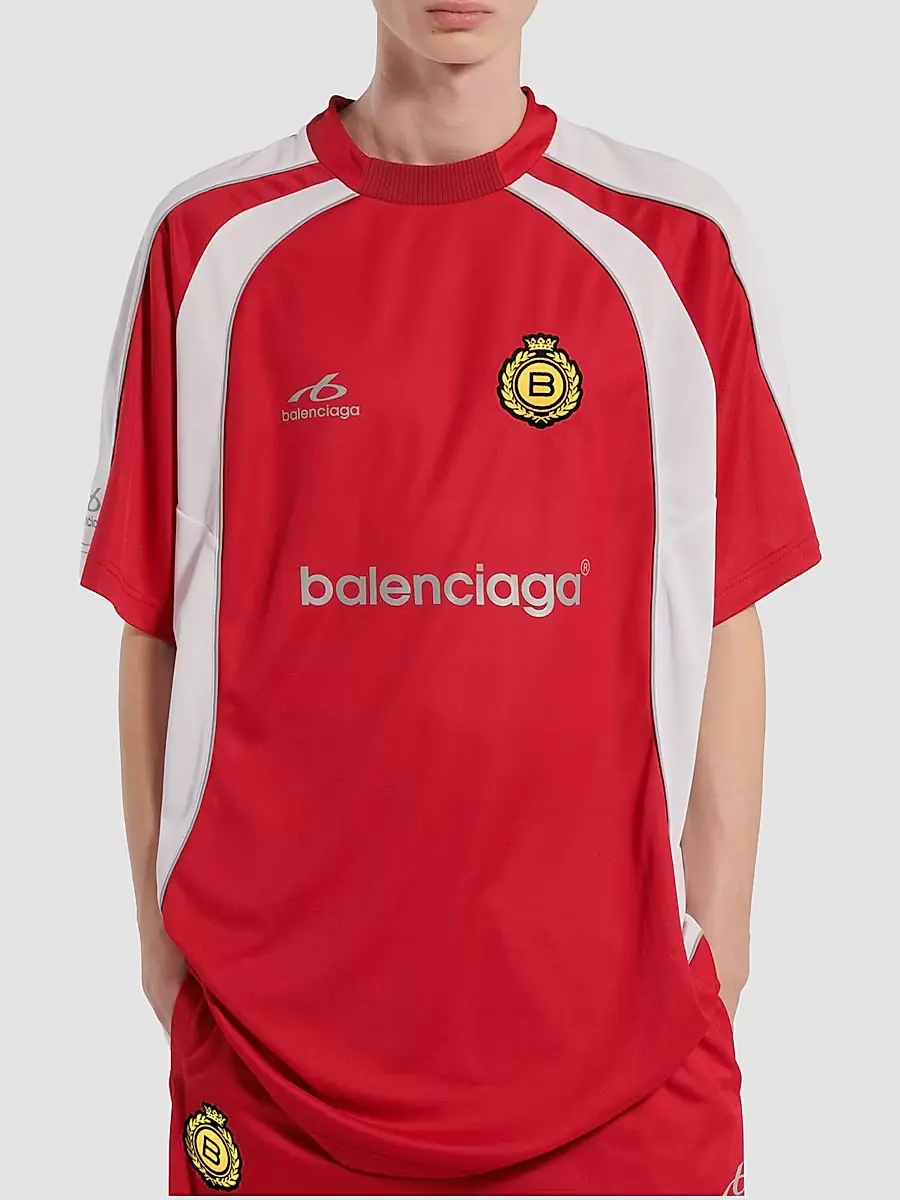 Balenciaga Men's Soccer Oversized T-Shirt | Thumbnail 5 Balenciaga Men's Soccer Oversized T-Shirt | Thumbnail 5
