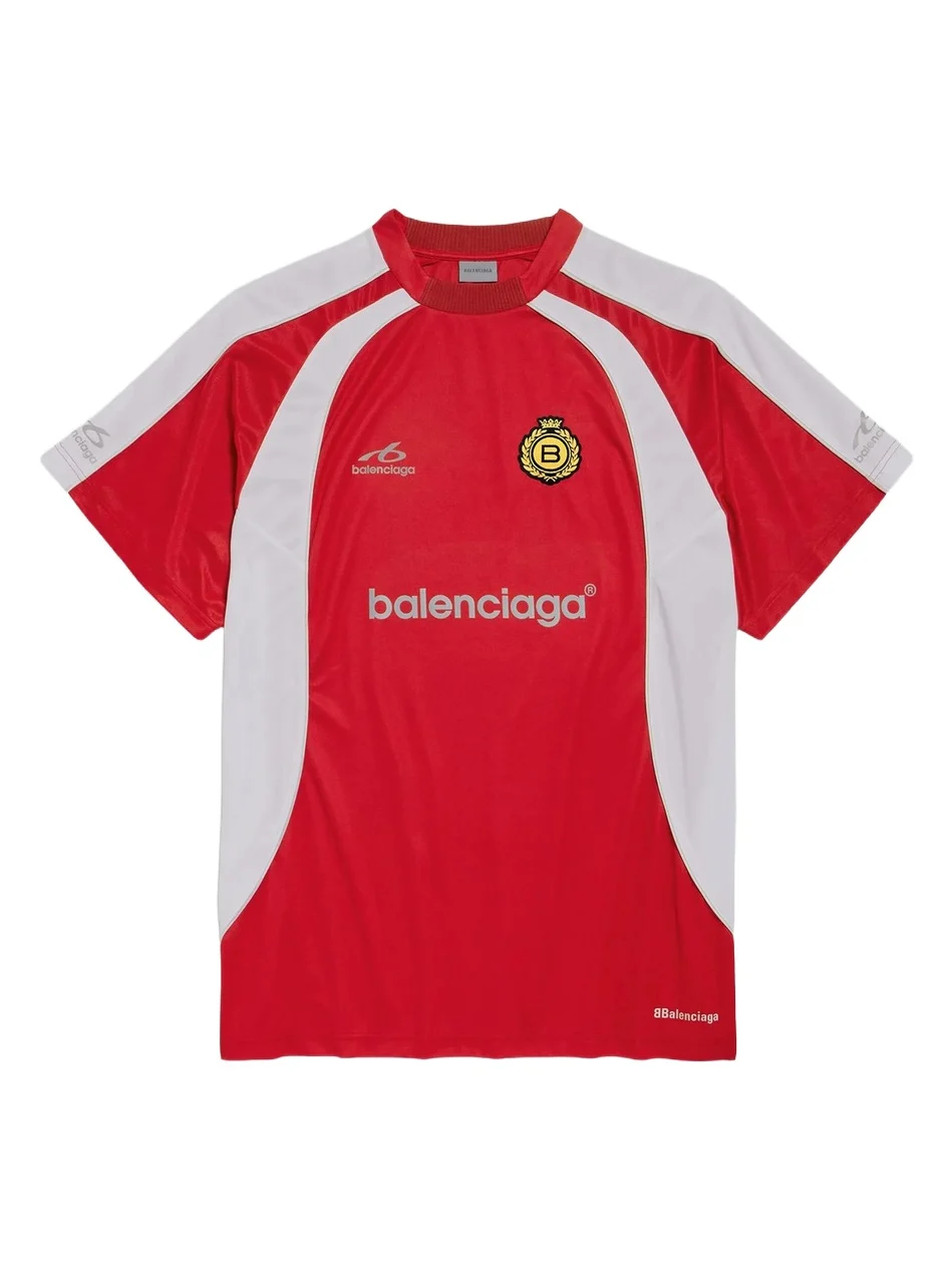 Balenciaga Men's Soccer Oversized T-Shirt
