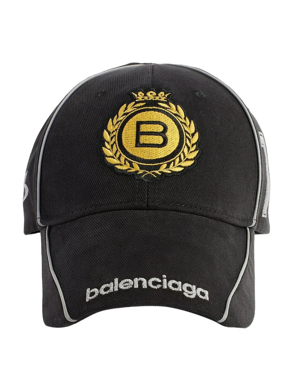 Balenciaga Men's Naval Crest Cotton Cap