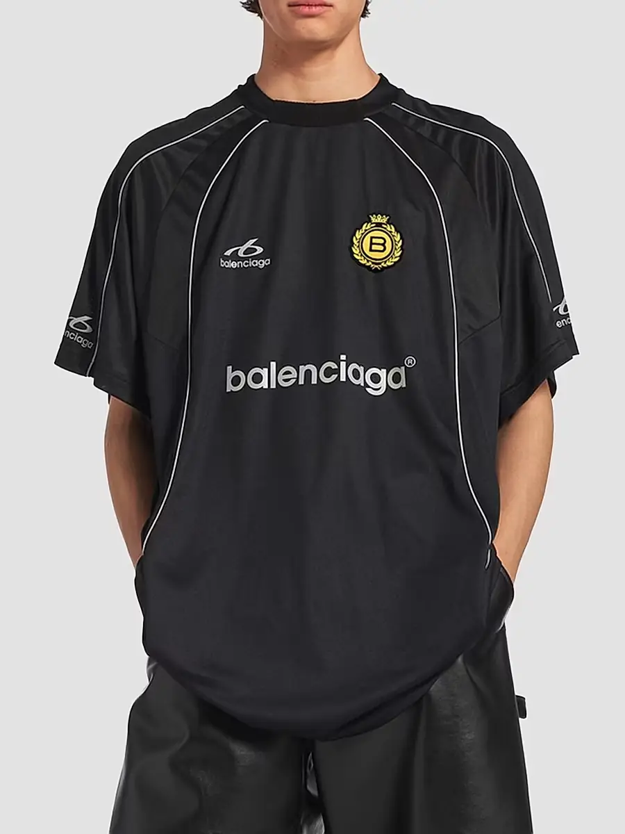 Balenciaga Men's Soccer Oversized T-Shirt | Thumbnail 2