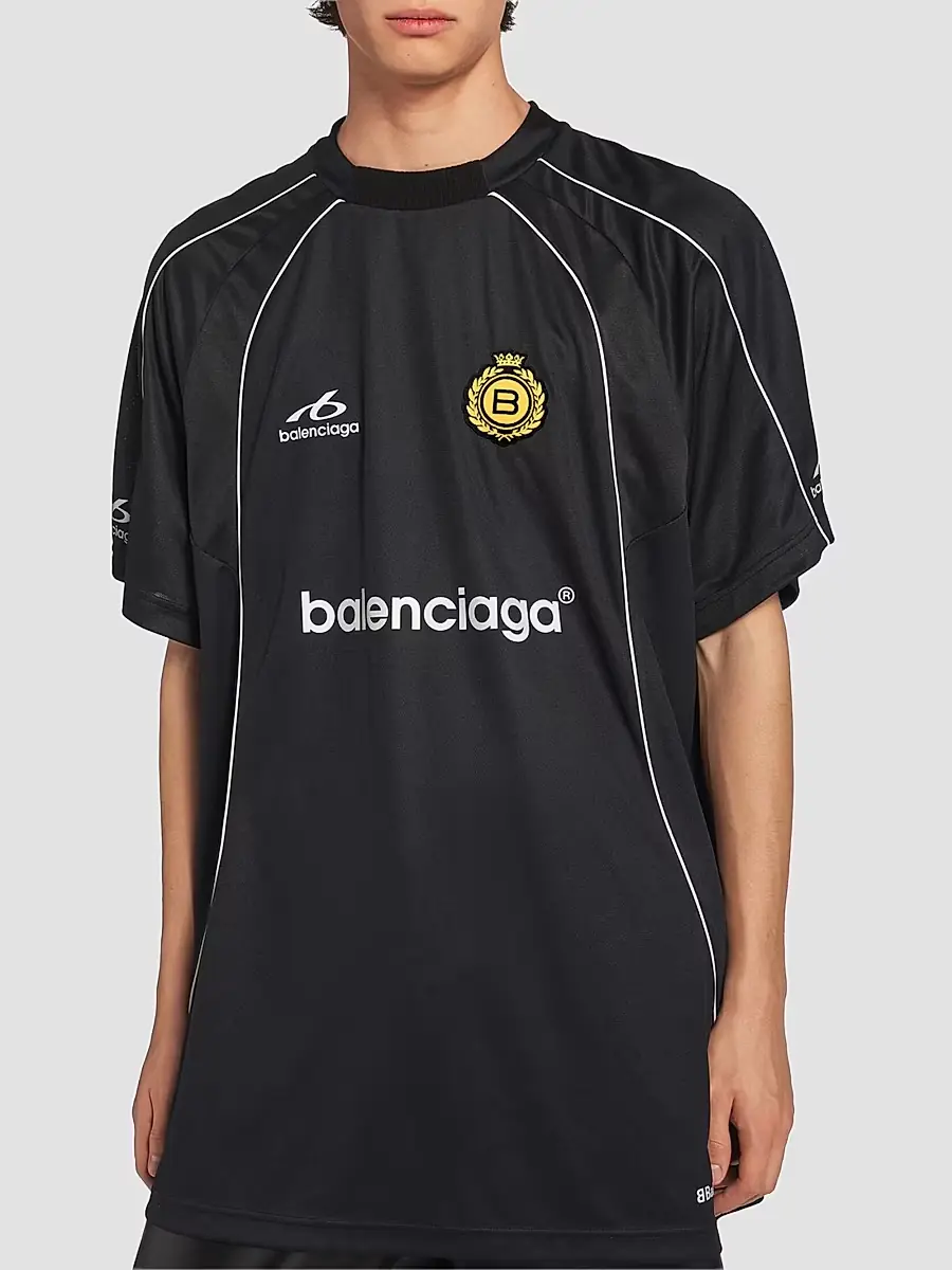 Balenciaga Men's Soccer Oversized T-Shirt | Thumbnail 5