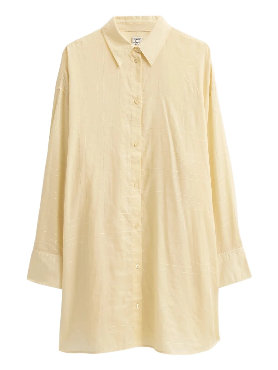 TOTEME Women's Cotton-Blend Long Summer Shirt