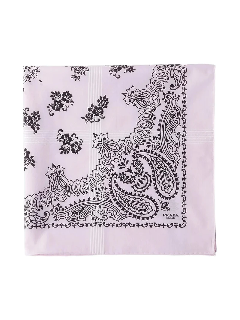 Men's Printed Batiste Scarf