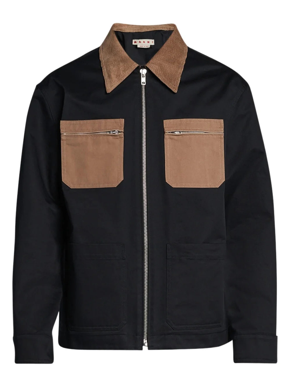 Marni Men's Gabardine Pocket Cargo Jacket
