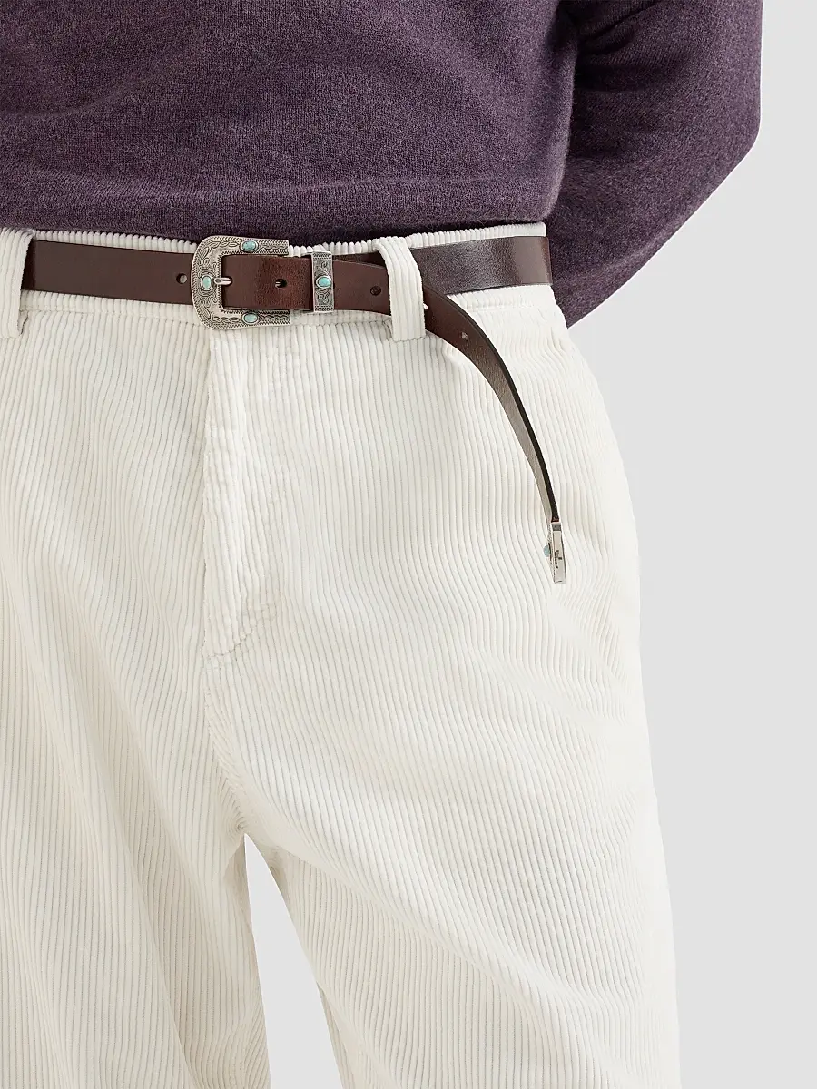 Brunello Cucinelli Men's Garment-Dyed Trousers in Cotton Corduroy - White | Thumbnail 5 Brunello Cucinelli Men's Garment-Dyed Trousers in Cotton Corduroy - White | Thumbnail 5