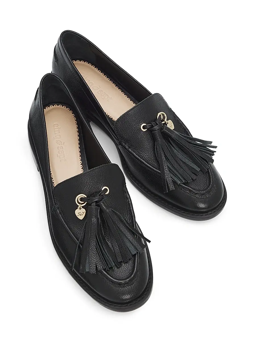 Cinq à Sept Women's Remi Leather Tassel Loafers | Thumbnail 4 Cinq à Sept Women's Remi Leather Tassel Loafers | Thumbnail 4