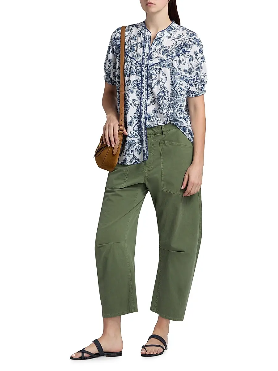 Johnny Was Women's Jaden Western Shirred Yoke Blouse | Thumbnail 2 Johnny Was Women's Jaden Western Shirred Yoke Blouse | Thumbnail 2
