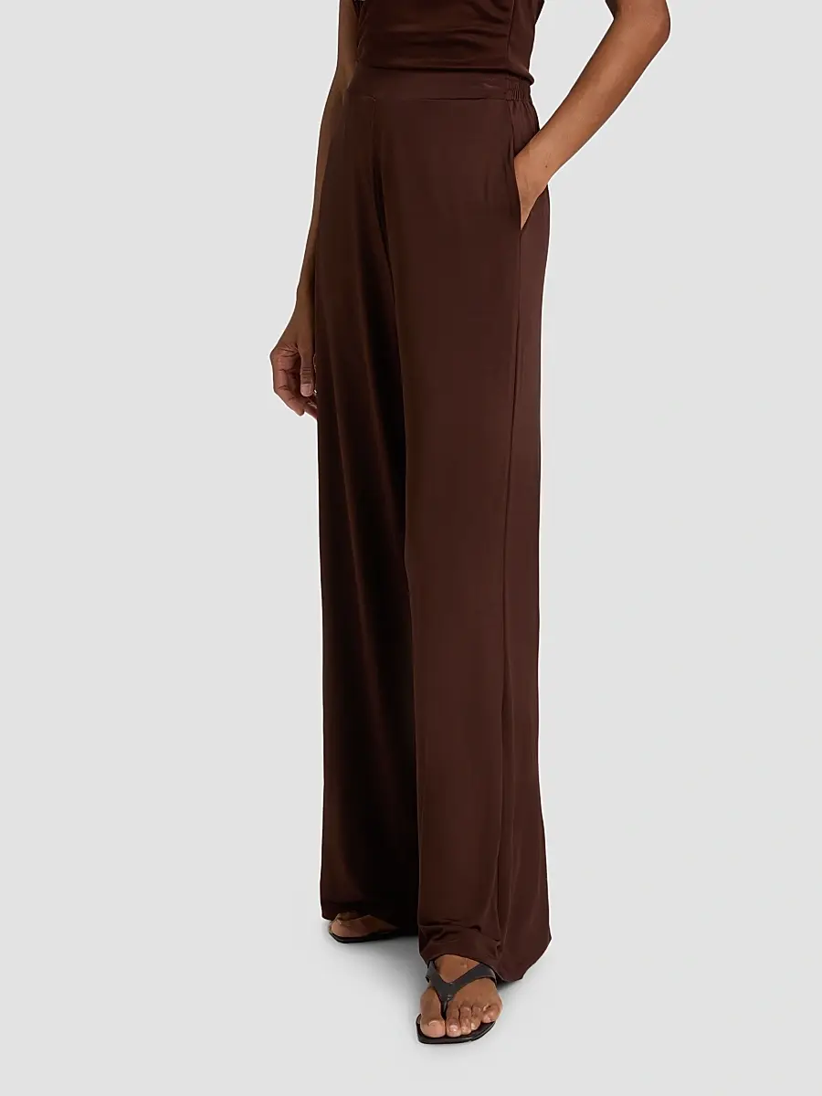 Generation Love Women's Kelela Sheen Jersey Wide-Leg Pants | Thumbnail 4 Generation Love Women's Kelela Sheen Jersey Wide-Leg Pants | Thumbnail 4