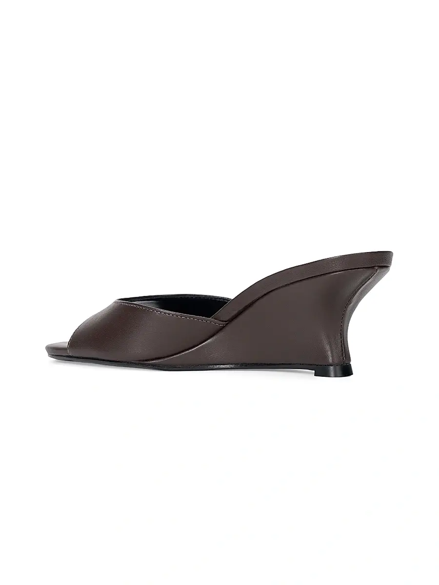 Staud Women's Brigitte 60MM Leather Slip-On Wedge Mules | Thumbnail 3 Staud Women's Brigitte 60MM Leather Slip-On Wedge Mules | Thumbnail 3