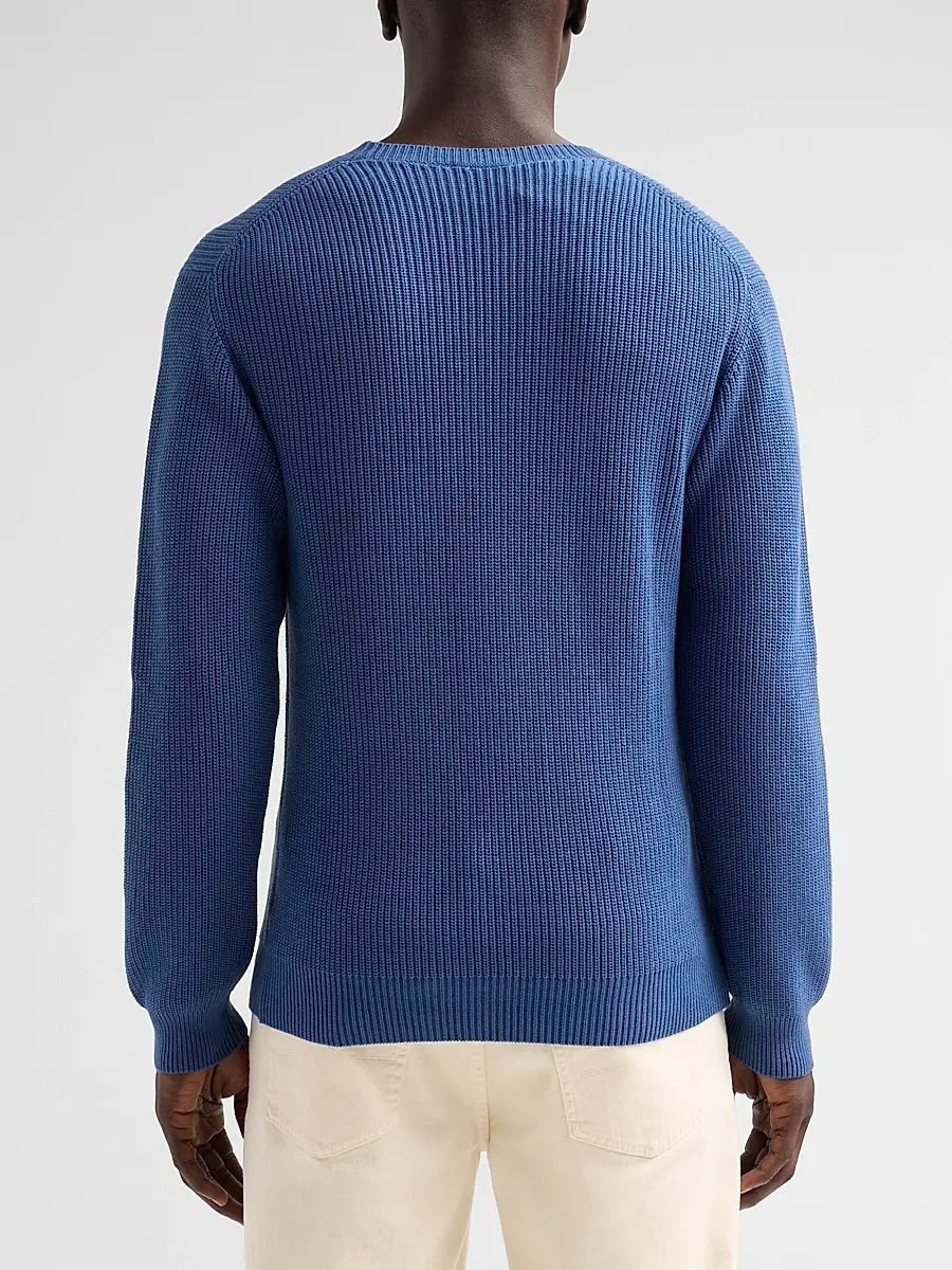 Saks Fifth Avenue Men's Garment Dyed Double Seed Rib-Knit Crewneck Sweater | Thumbnail 3 Saks Fifth Avenue Men's Garment Dyed Double Seed Rib-Knit Crewneck Sweater | Thumbnail 3