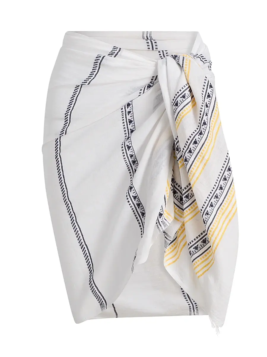 Women's Lema Geometric Cotton Sarong Women's Lema Geometric Cotton Sarong