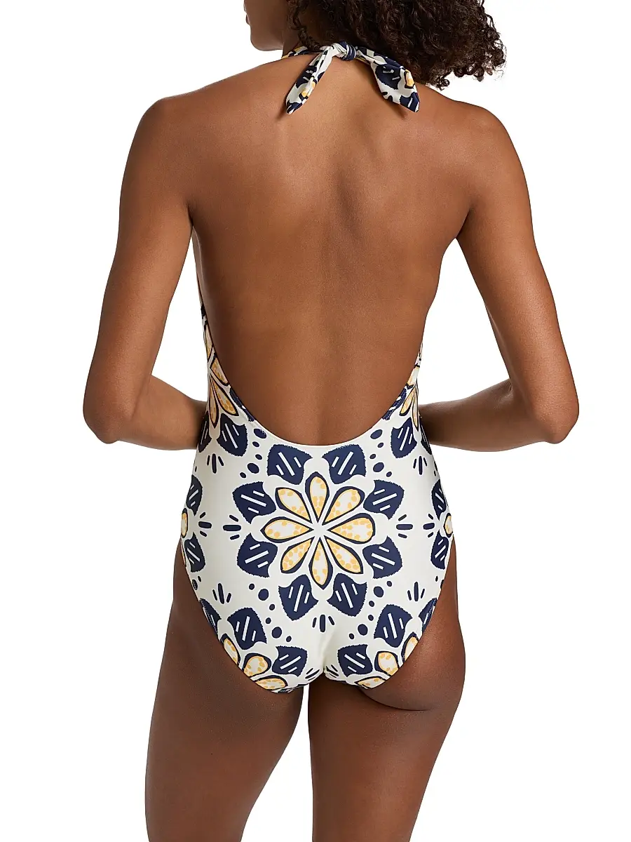 Lemlem Women's Lidya Geometric Floral One-Piece Swimsuit | Thumbnail 5 Lemlem Women's Lidya Geometric Floral One-Piece Swimsuit | Thumbnail 5