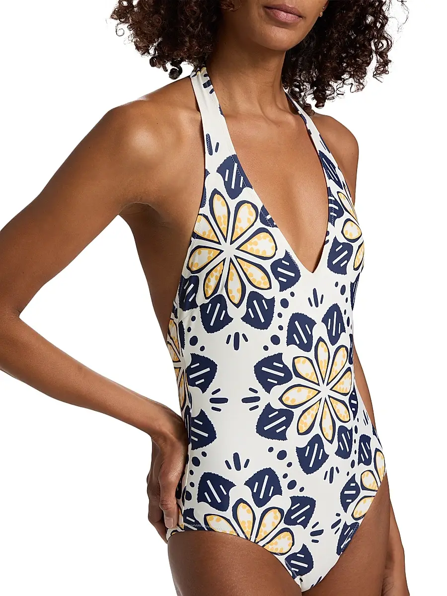 Lemlem Women's Lidya Geometric Floral One-Piece Swimsuit | Thumbnail 7 Lemlem Women's Lidya Geometric Floral One-Piece Swimsuit | Thumbnail 7