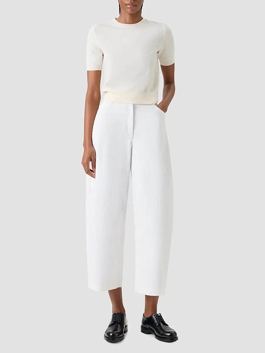 Akris punto Women's Relaxed Wool T-Shirt | Thumbnail 2