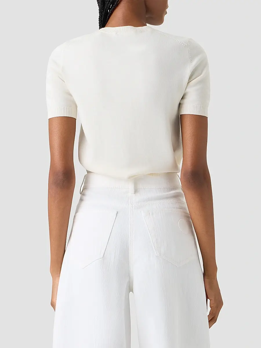 Akris punto Women's Relaxed Wool T-Shirt | Thumbnail 3
