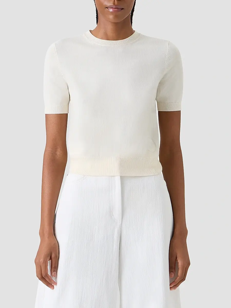Akris punto Women's Relaxed Wool T-Shirt | Thumbnail 4