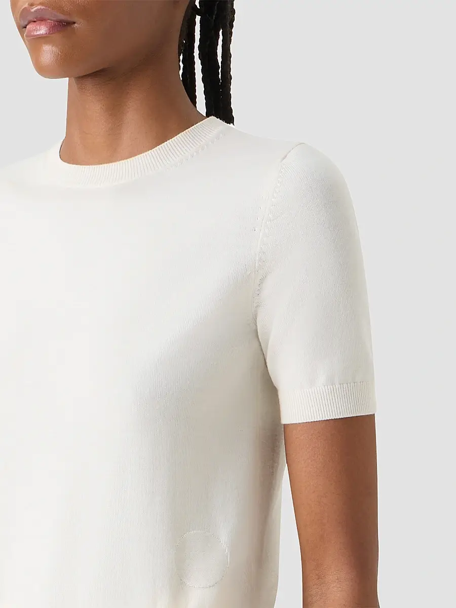 Akris punto Women's Relaxed Wool T-Shirt | Thumbnail 5