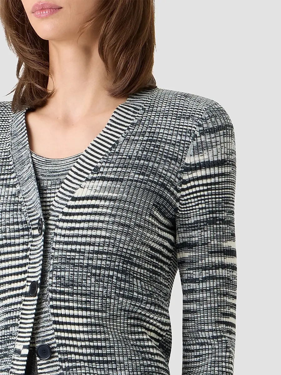 Akris punto Women's Space Dye Wool Cardigan | Thumbnail 5 Akris punto Women's Space Dye Wool Cardigan | Thumbnail 5