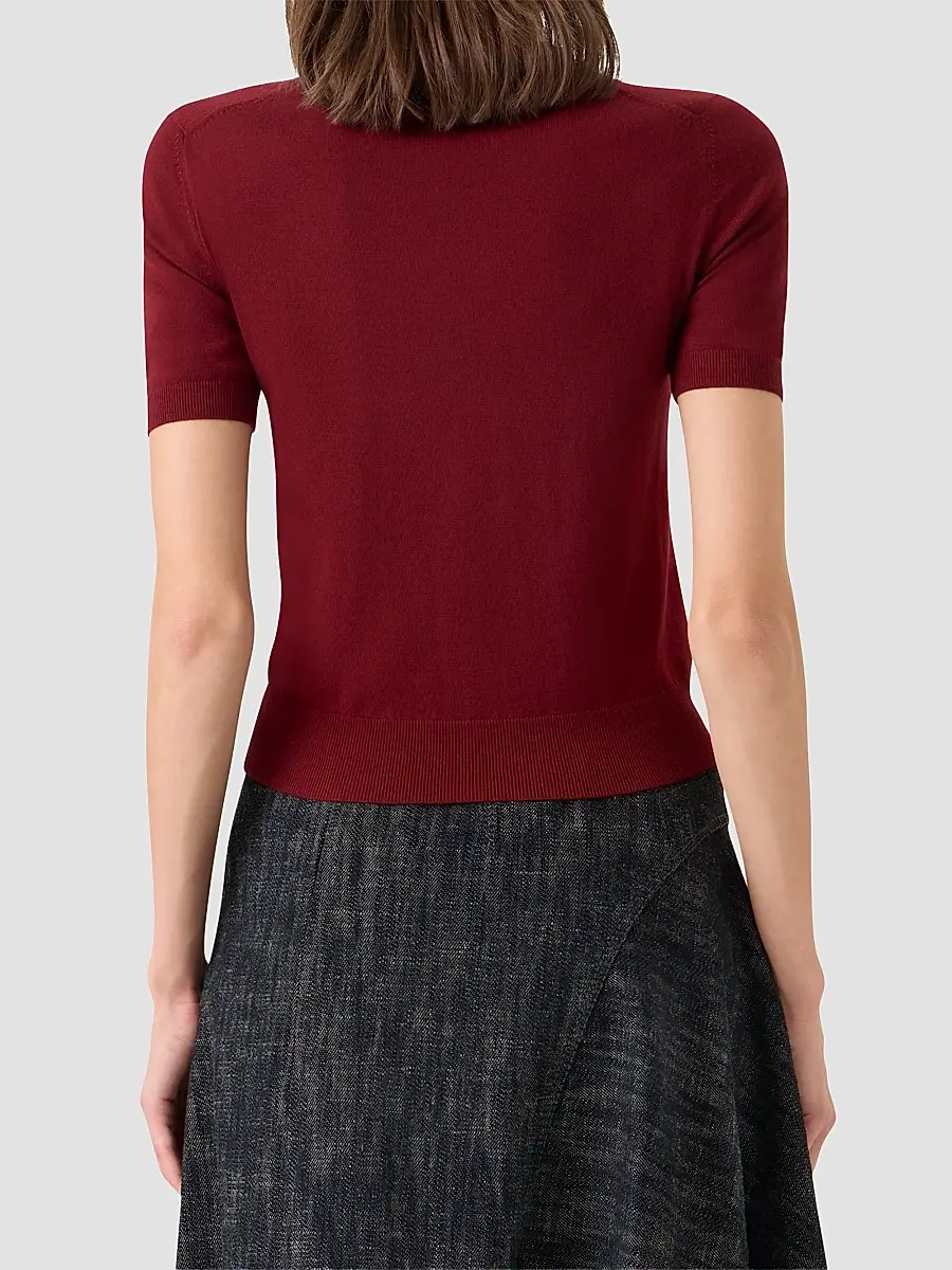 Akris punto Women's Relaxed Wool T-Shirt | Thumbnail 3 Akris punto Women's Relaxed Wool T-Shirt | Thumbnail 3