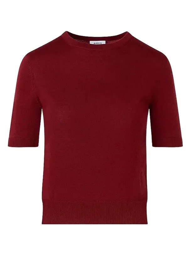 Akris punto Women's Relaxed Wool T-Shirt