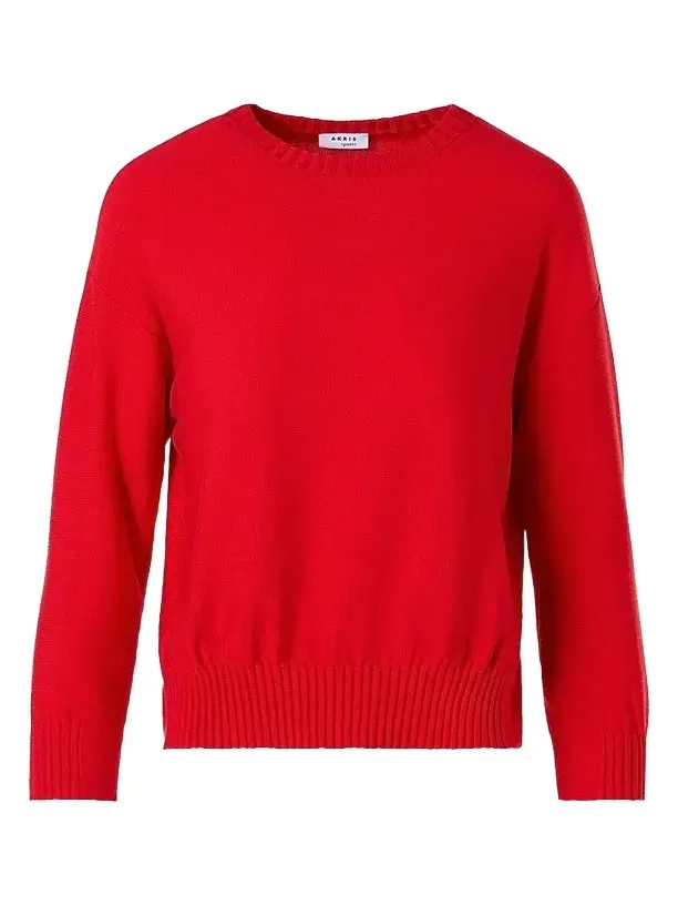 Women's Drop Shoulder Virgin Wool Sweater