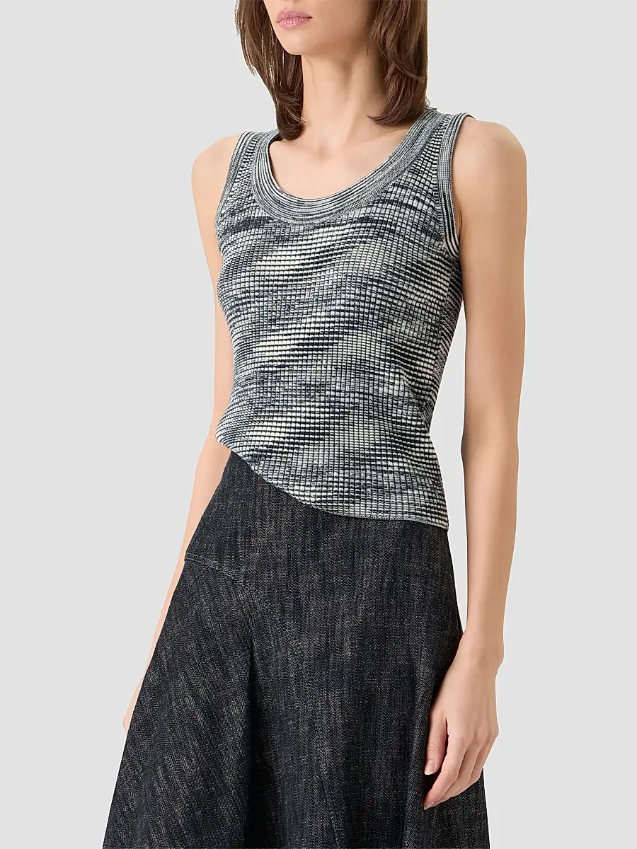 Akris punto Women's Space Dye Wool Tank | Thumbnail 6