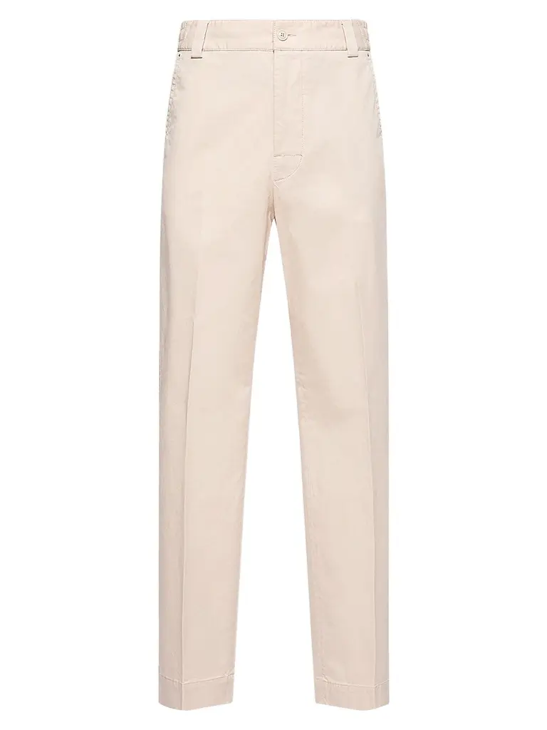 Moncler Men's Pants in Cotton - White Ivory - Size XL | Image 1 Moncler Men's Pants in Cotton - White Ivory - Size XL | Image 1
