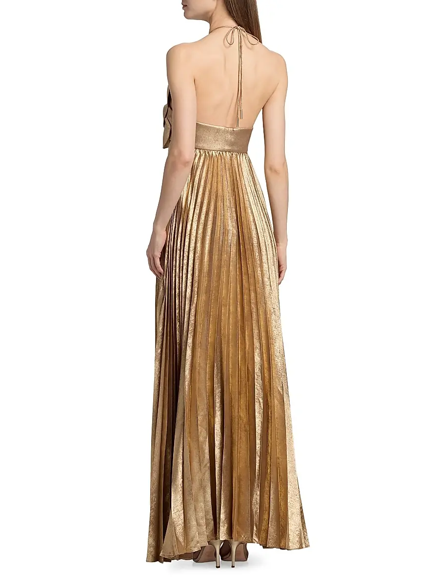 ACLER Women's Forever Young Pullford Metallic Pleated Gown | Thumbnail 5 ACLER Women's Forever Young Pullford Metallic Pleated Gown | Thumbnail 5