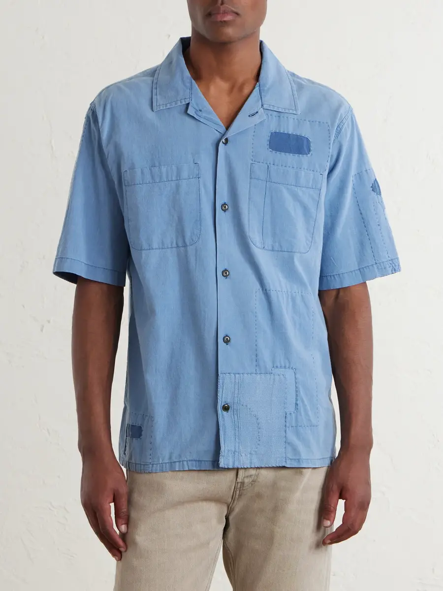 Corridor Patchwork Cotton Shirt - Men | Thumbnail 3 Corridor Patchwork Cotton Shirt - Men | Thumbnail 3