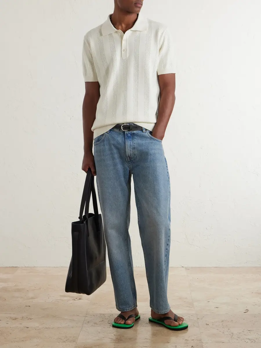 Frescobol Carioca Vidal Cotton Polo Shirt - Men | Thumbnail 2 Frescobol Carioca Vidal Cotton Polo Shirt - Men | Thumbnail 2