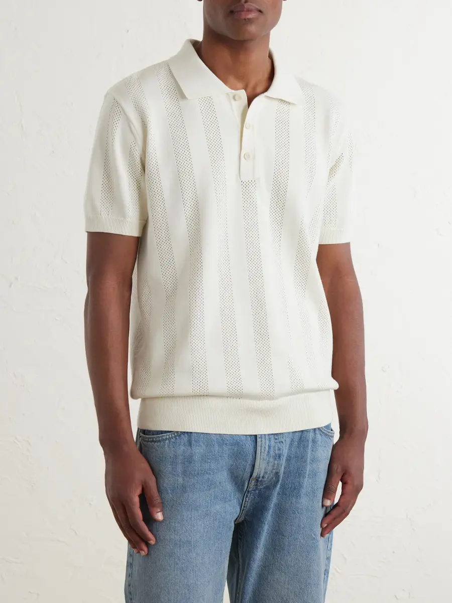 Frescobol Carioca Vidal Cotton Polo Shirt - Men | Thumbnail 3 Frescobol Carioca Vidal Cotton Polo Shirt - Men | Thumbnail 3